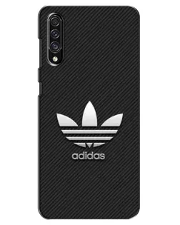 Чехол для Samsung Galaxy A30s (A307) с картинкой «Adidas Карбоновая текстура»