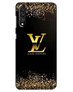Чехол для Samsung Galaxy A30s (A307) с картинкой «LV — золотые искры»