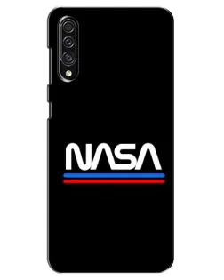 Чехол для Samsung Galaxy A30s (A307) с картинкой «NASA — классика Red Blue»