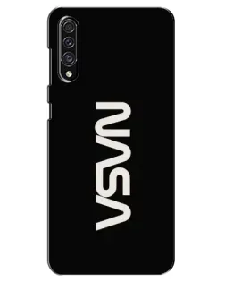 Чехол для Samsung Galaxy A30s (A307) с картинкой «NASA — вертикальный логотип»
