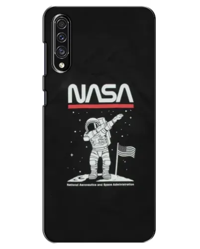 Чехол для Samsung Galaxy A30s (A307) с картинкой «NASA — шагаем по Луне»