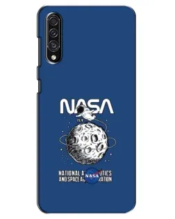 Чехол для Samsung Galaxy A30s (A307) с картинкой «NASA — лунная миссия»