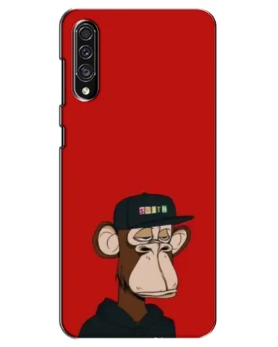 Чехол для Samsung Galaxy A30s (A307) с картинкой «Bored Ape — красный фон» Чехол для Samsung Galaxy A30s (A307) с картинкой «Bored Ape — красный фон»