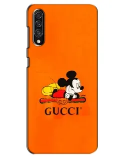 Чехол для Samsung Galaxy A30s (A307) с картинкой «Микки Маус Gucci — оранж» Чехол для Samsung Galaxy A30s (A307) с картинкой «Микки Маус Gucci — оранж»