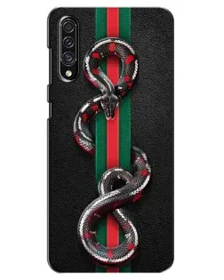 Чехол для Samsung Galaxy A30s (A307) с картинкой «Gucci — змея на полосе» Чехол для Samsung Galaxy A30s (A307) с картинкой «Gucci — змея на полосе»