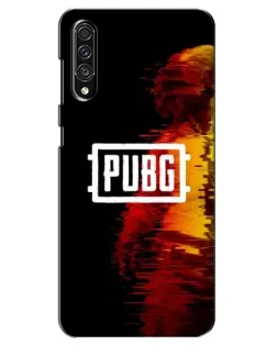Чехол для Samsung Galaxy A30s (A307) с картинкой «Яркий логотип PUBG»