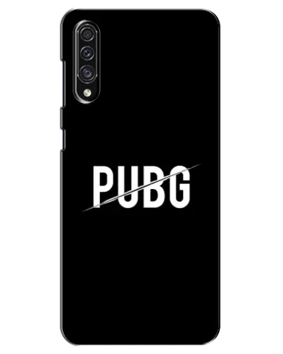 Чехол для Samsung Galaxy A30s (A307) с картинкой «PUBG — белый логотип»