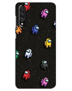 Чехол для Samsung Galaxy A30s (A307) с картинкой «Космический паттерн Among Us»