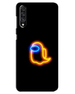 Чехол для Samsung Galaxy A30s (A307) с картинкой «Among Us неоновое сияние»