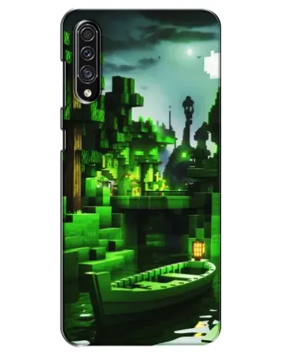 Чехол для Samsung Galaxy A30s (A307) с картинкой «Minecraft лесной пейзаж»