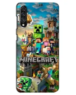 Чехол для Samsung Galaxy A30s (A307) с картинкой «Замок Minecraft»