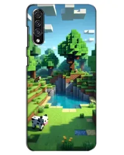 Чехол для Samsung Galaxy A30s (A307) с картинкой «Minecraft летний день»
