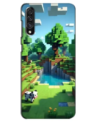 Чехол для Samsung Galaxy A30s (A307) с картинкой «Minecraft летний день»