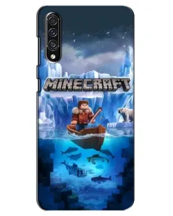 Чехол для Samsung Galaxy A30s (A307) с картинкой «Minecraft ледяной мир»