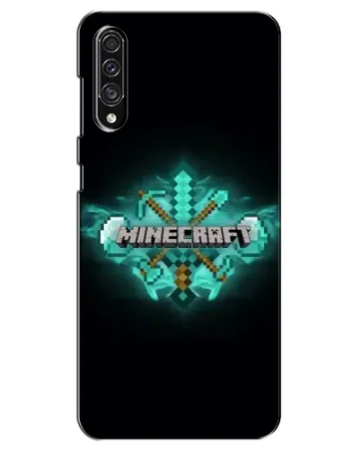 Чехол для Samsung Galaxy A30s (A307) с картинкой «Minecraft Diamond лого»