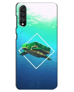 Чехол для Samsung Galaxy A30s (A307) с картинкой «Черепаха Minecraft»