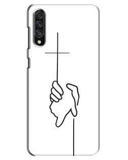 Чехол для Samsung Galaxy A30s (A307) с картинкой «Рука держит»