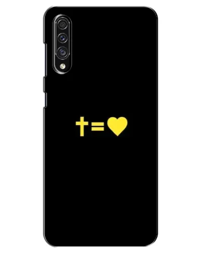 Чехол для Samsung Galaxy A30s (A307) с картинкой «Сердце и Крест»