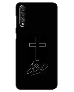 Чехол для Samsung Galaxy A30s (A307) с картинкой «Графический крест Jesus»