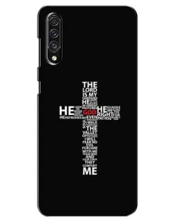 Чехол для Samsung Galaxy A30s (A307) с картинкой «Текстовый крест»