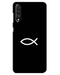 Чехол для Samsung Galaxy A30s (A307) с картинкой «Символ рыбы Jesus»