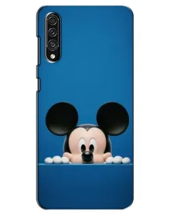 Чехол для Samsung Galaxy A30s (A307) с картинкой «Микки выглядывает»