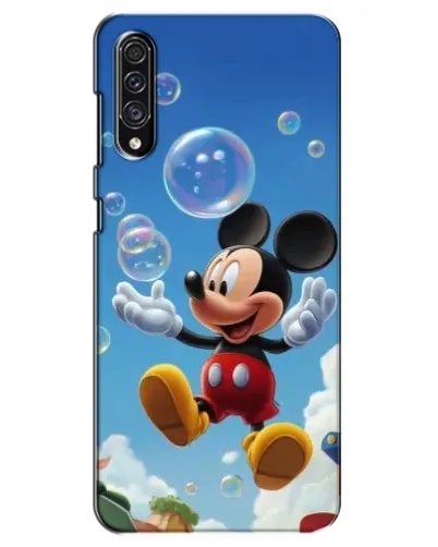 Чехол для Samsung Galaxy A30s (A307) с картинкой «Mickey и мыльные пузыри»