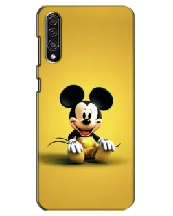 Чехол для Samsung Galaxy A30s (A307) с картинкой «Микки на желтом»