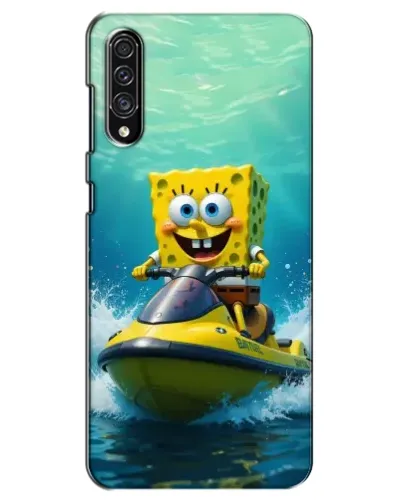 Чехол для Samsung Galaxy A30s (A307) с картинкой «Спанч Боб на гидроцикле»