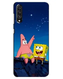 Чехол для Samsung Galaxy A30s (A307) с картинкой «Губка Боб и Патрик ночью» Чехол для Samsung Galaxy A30s (A307) с картинкой «Губка Боб и Патрик ночью»