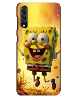 Чехол для Samsung Galaxy A30s (A307) с картинкой «Губка Боб прыгает»