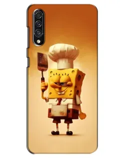 Чехол для Samsung Galaxy A30s (A307) с картинкой «Губка Боб повар»