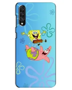 Чехол для Samsung Galaxy A30s (A307) с картинкой «Спанч Боб и Патрик»
