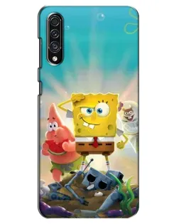 Чехол для Samsung Galaxy A30s (A307) с картинкой «Спанч Боб победитель»
