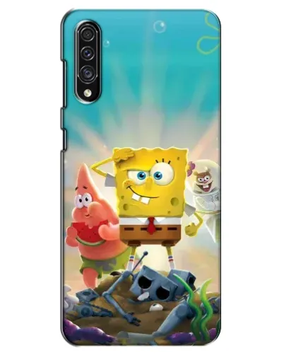 Чехол для Samsung Galaxy A30s (A307) с картинкой «Спанч Боб победитель»