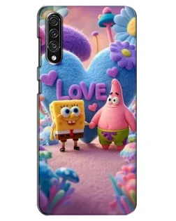 Чехол для Samsung Galaxy A30s (A307) с картинкой «Губка Боб Патрик»