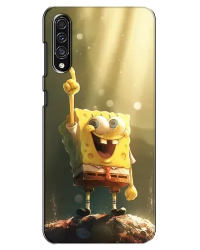 Чехол для Samsung Galaxy A30s (A307) с картинкой «Сияющий Спанч Боб»