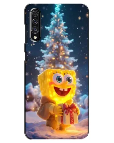 Чехол для Samsung Galaxy A30s (A307) с картинкой «Рождественский Спанч Боб»
