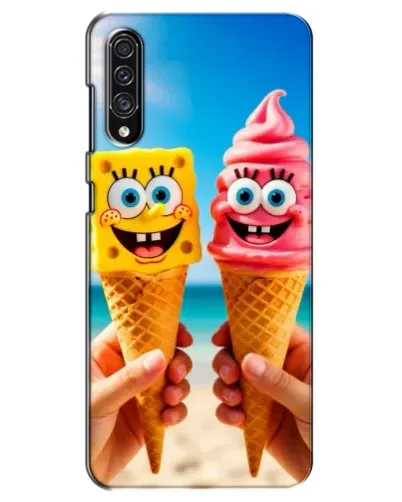 Чехол для Samsung Galaxy A30s (A307) с картинкой «Спанч Боб мороженое»