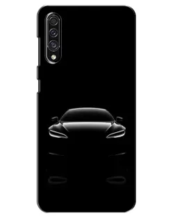 Чехол для Samsung Galaxy A30s (A307) с картинкой «Силуэт Tesla Night»