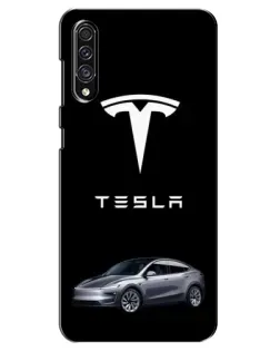 Чехол для Samsung Galaxy A30s (A307) с картинкой «Tesla Model Y»