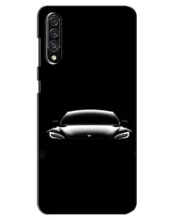 Чехол для Samsung Galaxy A30s (A307) с картинкой «Фары Tesla Night»