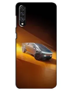 Чехол для Samsung Galaxy A30s (A307) с картинкой «Cybertruck в пустыне»