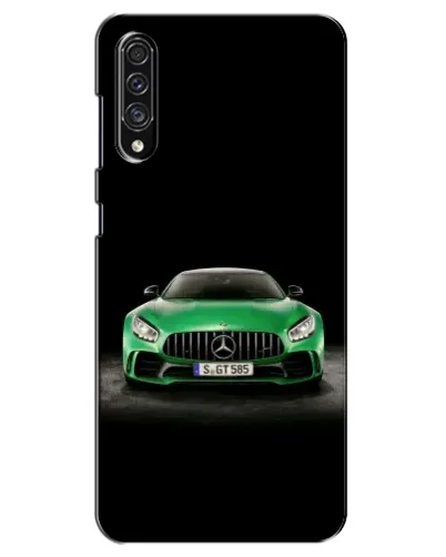 Чехол для Samsung Galaxy A30s (A307) с картинкой «Mercedes — неоновый лого»