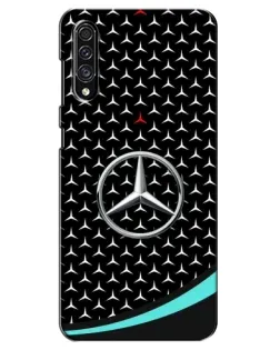 Чехол для Samsung Galaxy A30s (A307) с картинкой «Mercedes — бирюзовый акцент»