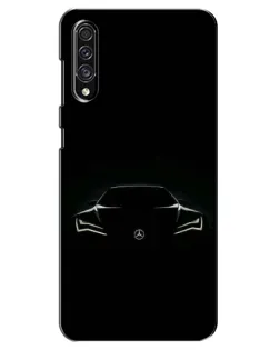 Чехол для Samsung Galaxy A30s (A307) с картинкой «Mercedes — силуэт авто» Чехол для Samsung Galaxy A30s (A307) с картинкой «Mercedes — силуэт авто»