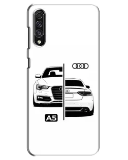 Чехол для Samsung Galaxy A30s (A307) с картинкой «Audi — контрастный дизайн»
