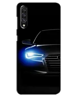 Чехол для Samsung Galaxy A30s (A307) с картинкой «Неоновый взгляд Audi»