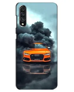 Чехол для Samsung Galaxy A30s (A307) с картинкой «Audi в облаках дыма»