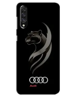 Чехол для Samsung Galaxy A30s (A307) с картинкой «Графика — пантера и Audi»